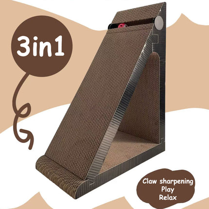 Vertical Triangle Cat Scratcher Wear Resistant Non Shedding Anti Scratch Sofa ﻿
