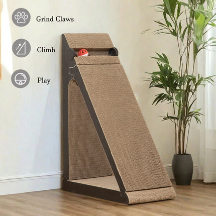 Vertical Triangle Cat Scratcher Wear Resistant Non Shedding Anti Scratch Sofa ﻿