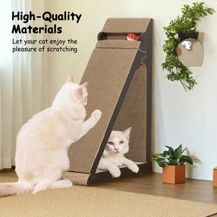 Vertical Triangle Cat Scratcher Wear Resistant Non Shedding Anti Scratch Sofa ﻿