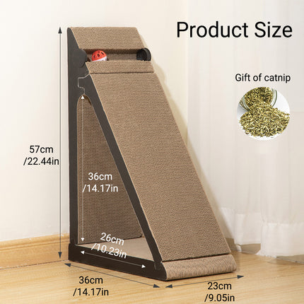 Vertical Triangle Cat Scratcher Wear Resistant Non Shedding Anti Scratch Sofa ﻿