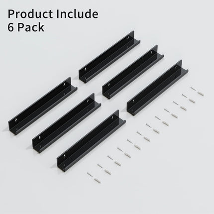 6PCS Wall Mounted Acrylic Vinyl Record Display Stand Durable Acrylic Material