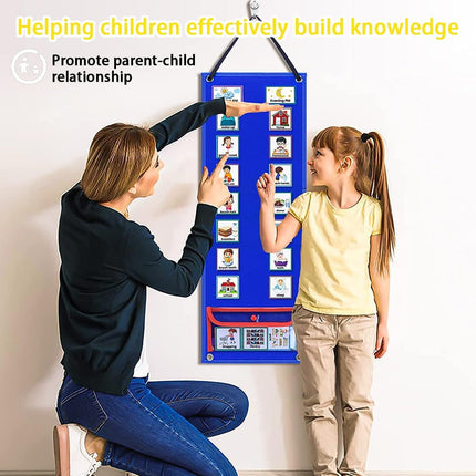 Children's Visual Schedule Daily Work Schedule Kids Visual Schedule Calendar