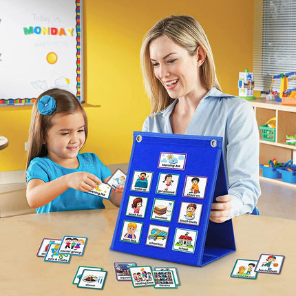 Children's Visual Schedule Daily Work Schedule Kids Visual Schedule Calendar
