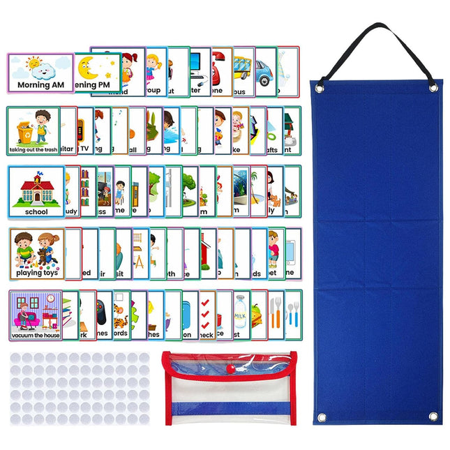 Children's Visual Schedule Daily Work Schedule Kids Visual Schedule Calendar