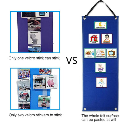 Children's Visual Schedule Daily Work Schedule Kids Visual Schedule Calendar