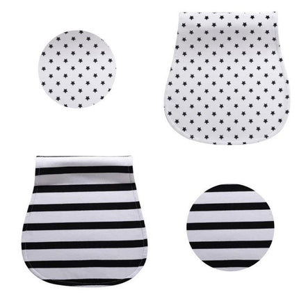 4x Baby Burp Cloths Fashion Organic Cotton Towels Burping Soft and Absorbent AU - Aimall