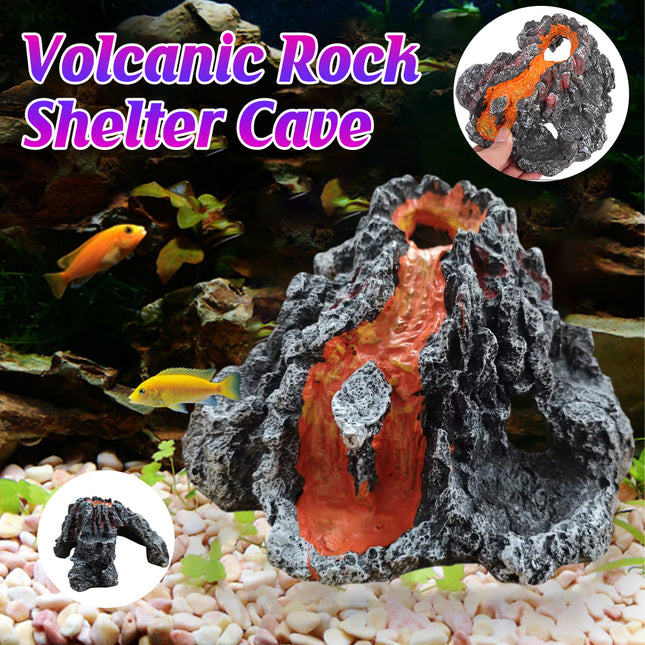 Aquarium Volcano Air Bubble Stone for Fish Tank Oxygen Pump Decor Landscaping