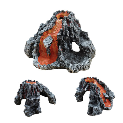 Aquarium Volcano Air Bubble Stone for Fish Tank Oxygen Pump Decor Landscaping