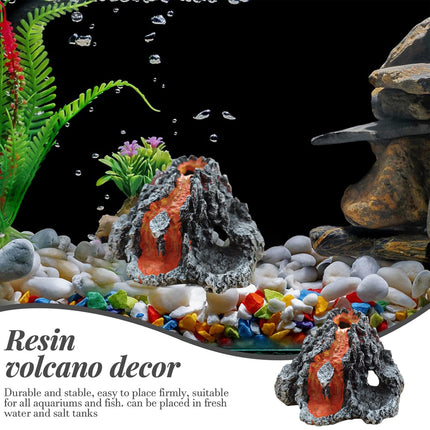 Aquarium Volcano Air Bubble Stone for Fish Tank Oxygen Pump Decor Landscaping