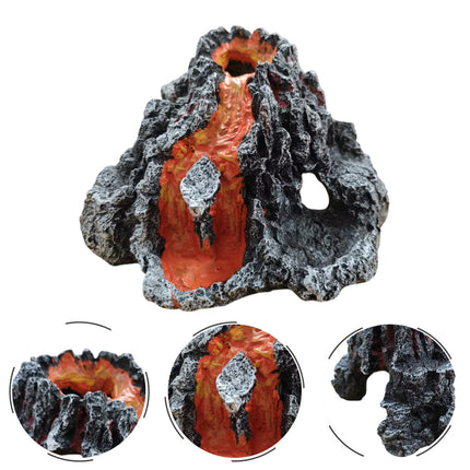 Aquarium Volcano Air Bubble Stone for Fish Tank Oxygen Pump Decor Landscaping