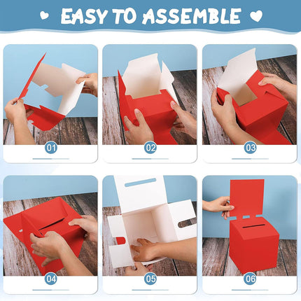 10pcs Corrugated Cardboard Ballot Donation Mailer Box Slot Office Use 15.2cm