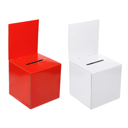 10pcs Corrugated Cardboard Ballot Donation Mailer Box Slot Office Use 15.2cm