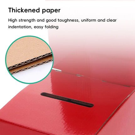 10pcs Corrugated Cardboard Ballot Donation Mailer Box Slot Office Use 15.2cm