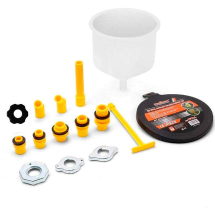 15pcs Spill Proof Radiator Coolant Refilling Funnel Kit Car Universal Adaptor