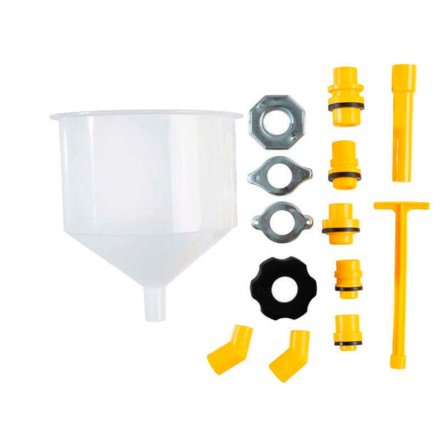 15pcs Spill Proof Radiator Coolant Refilling Funnel Kit Car Universal Adaptor