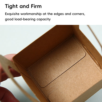 50 Pack Kraft Paper Gift Boxes with Handles Succulent Favour Boxes Party Packaging