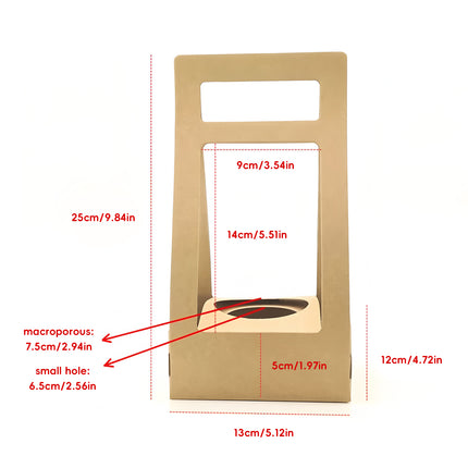 30PCS Flower Gift Packaging Boxes with Handle Durable Birthday Wedding Favors