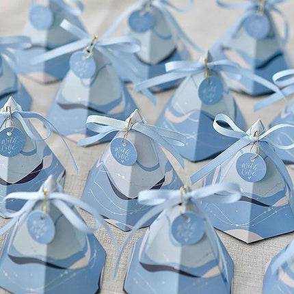 50PCS Hexagonal Candy Cones Treat Box Party Favor Bags for Wedding Birthday