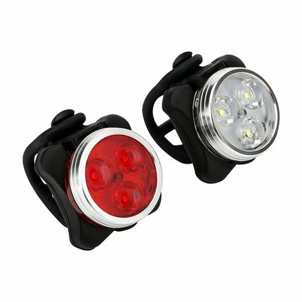 Waterproof Bicycle Bike Lights Front Rear Tail Light Lamp Usb Rechargeable Ipx4
