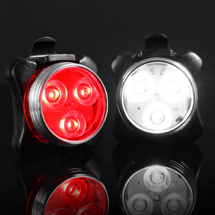 Waterproof Bicycle Bike Lights Front Rear Tail Light Lamp Usb Rechargeable Ipx4