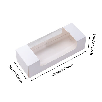 50PCS Gift Boxes with Clear Window Jewelry Presentation Boxes for Retail