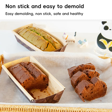 100Pcs Rectangular Cake Cupcake Liners For Baking Muffin And Pastry Use