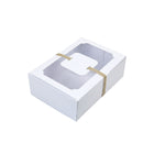 24PCS Kraft Candy Box with Clear Window Easy to Assemble Durable Gift Boxes