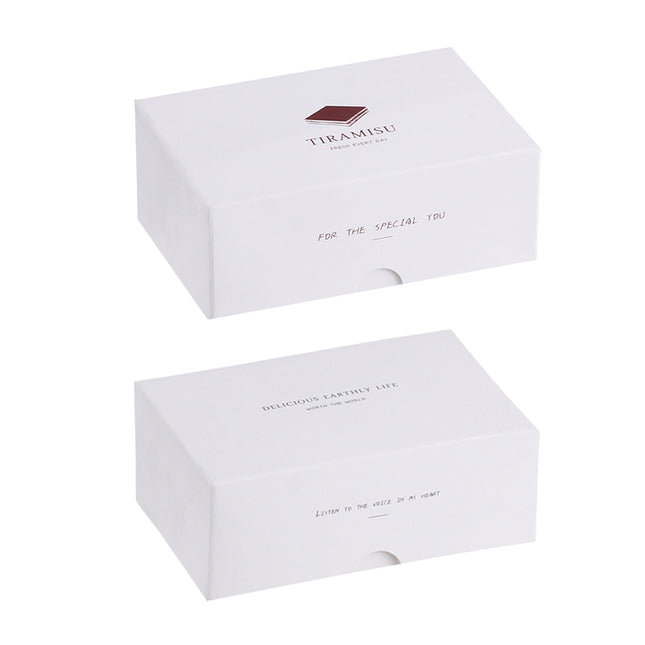 Western Dessert Presentation Box 50 Pack Tiramisu Bakery Gift Packaging Set