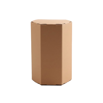 20PCS Kraft Paper Gift Box Hexagon Party Wedding Casndy Craft Packaging Box