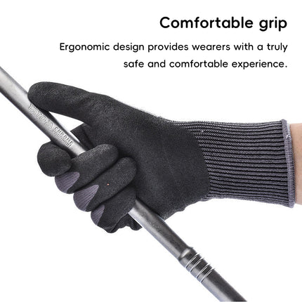 Breathable Durable Anti Slip Work Gloves Oil Resistant Coated Precision Work