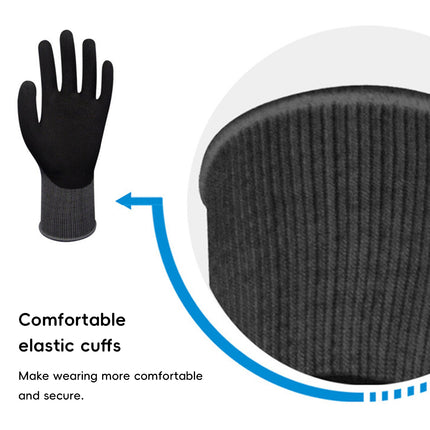 Breathable Durable Anti Slip Work Gloves Oil Resistant Coated Precision Work