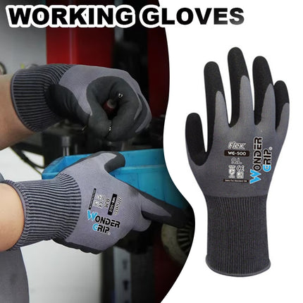 Breathable Durable Anti Slip Work Gloves Oil Resistant Coated Precision Work