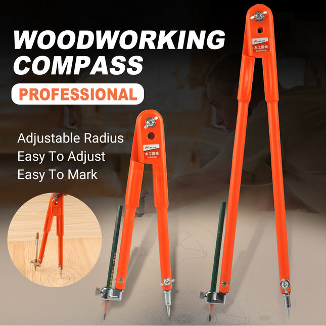 Carpenter Compass Drawing Tool Durable Material Woodworking Drafting Precision
