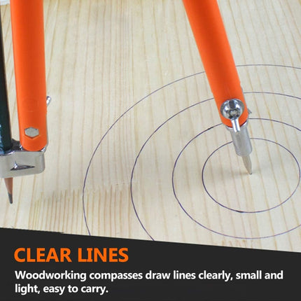Carpenter Compass Drawing Tool Durable Material Woodworking Drafting Precision