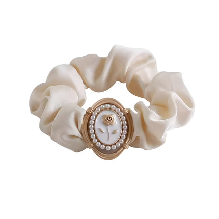 Flower Retro Korean Style Hair Rope Elastic Hair Bands Large Intestine Hair Ring