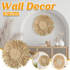 Boho Woven Macrame Wall Hanging Small Round Decor Circular Home Art Accent Use