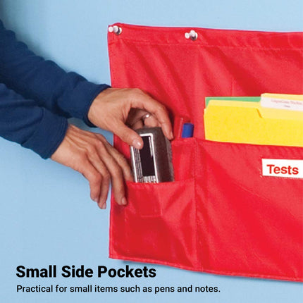 Classroom Whiteboard File Storage Hanging Bag Wall-Mounted Multi Pocket Durable