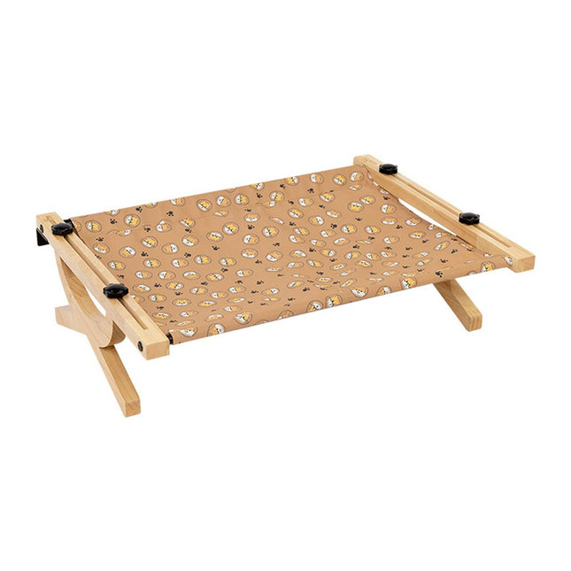 Wall Mount Cat Hammock Bed Wooden Frame Hanging Window Pet Nest 55 x 42 x 15.5cm