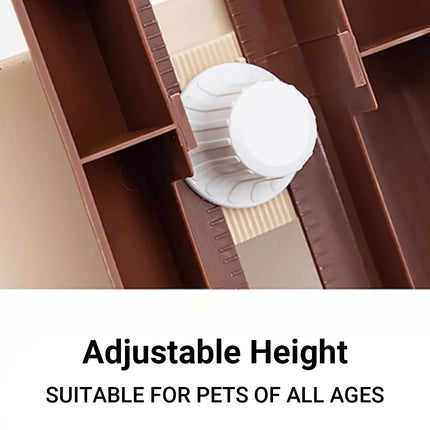Wall-Mounted Pet Feeder Double Stainless Steel Bowls Design Easy to Clean