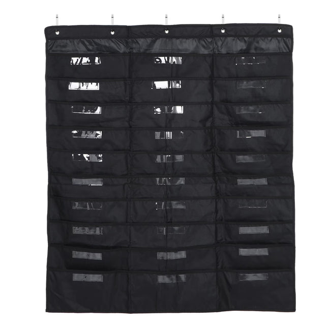 Wall Mounted File Organizer Hanging Bag 30 Pockets Oxford Cloth Document Storage