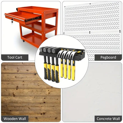 Multi Function Tool Rack Garage Storage Shelf Metal Organizer for Tools Hardware