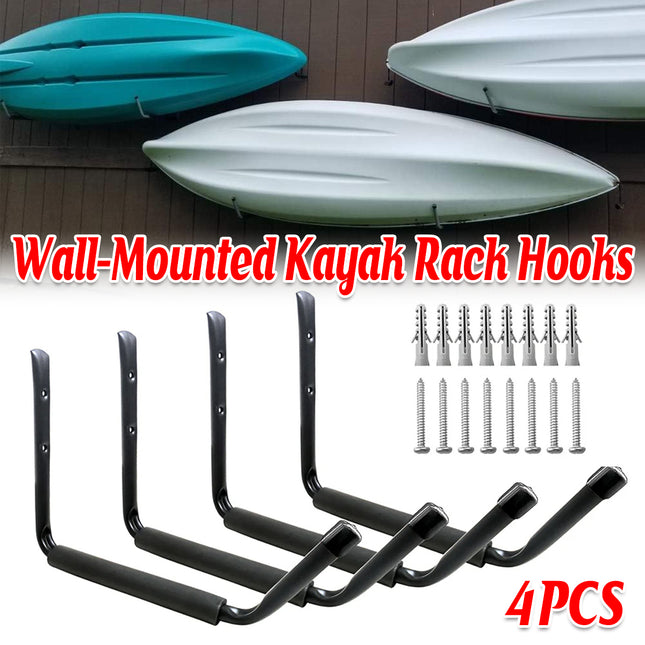 4in1 Wall Mounted Kayak Wall Rack Surfboard Canoe Storage Stand for Garage