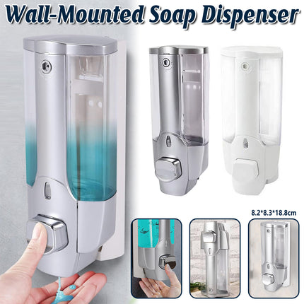 Hotel Wall-Mounted Soap Dispenser 350ml Handpress Hand Sanitizer Bottle