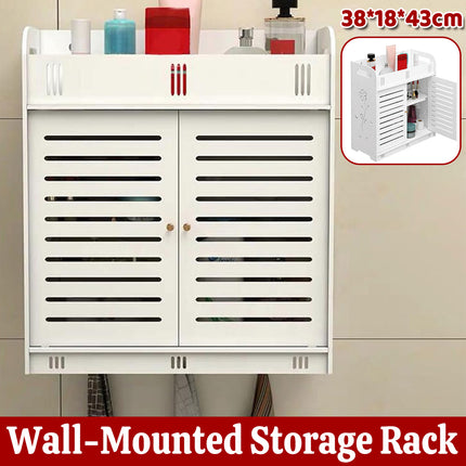 Bathroom Multi Layer Wall Mounted No Drill Skin Care Storage Rack Durable