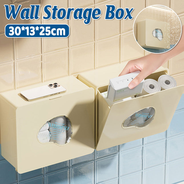 Wall Mounted Storage Box Narrow Gap Organizer Hanging Shelf Container Bathroom