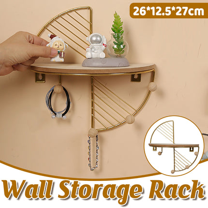 Wall Mounted Storage Rack Metal Shelf Easy Installation Durable Space Saving