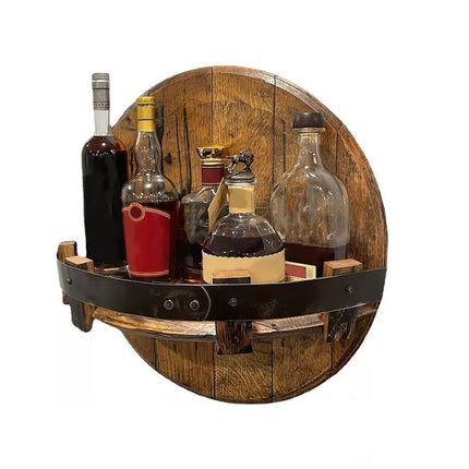 Wine Rack Wall Mounted Display Holder Space Saving Home Bar Storage Shelf Rack