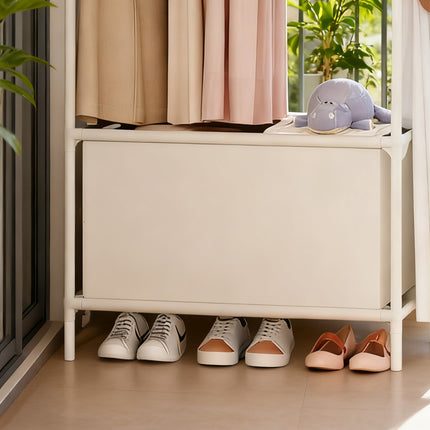 Home Assemble Wardrobe Durable Space Saving for Clothes Shoes Bags Bedroom