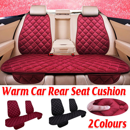 Universal Plush Car Seat Cushion Set Winter Warm 5-Seat Backrest Waist Support