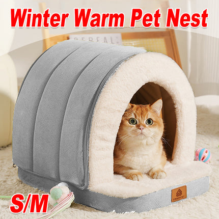 Winter Warm Kennel Mat Three Sided Surround Universal for Cats and Dogs Pet Pad